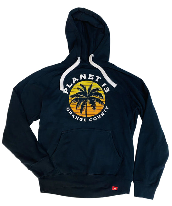 Orange County Navy Circle Logo Hoodie