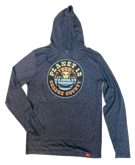 Orange County Navy Smile Hooded T-Shirt