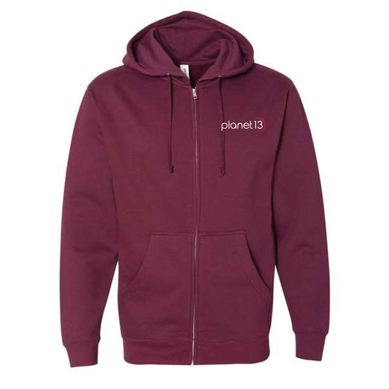 Planet 13 Embroidered Zipper Hoodie